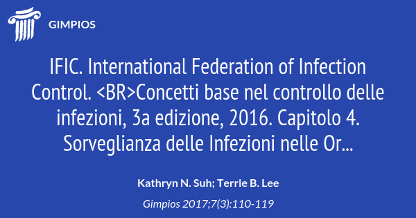 IFIC. International Federation of Infection Control. Concetti base nel ...
